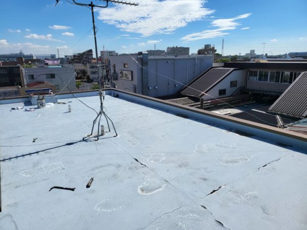 昭島市で屋上の防水工事を行いました