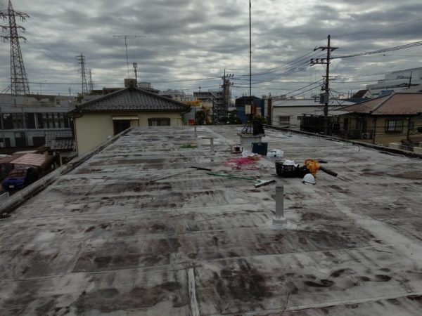 日野市で屋上の防水工事を行いました